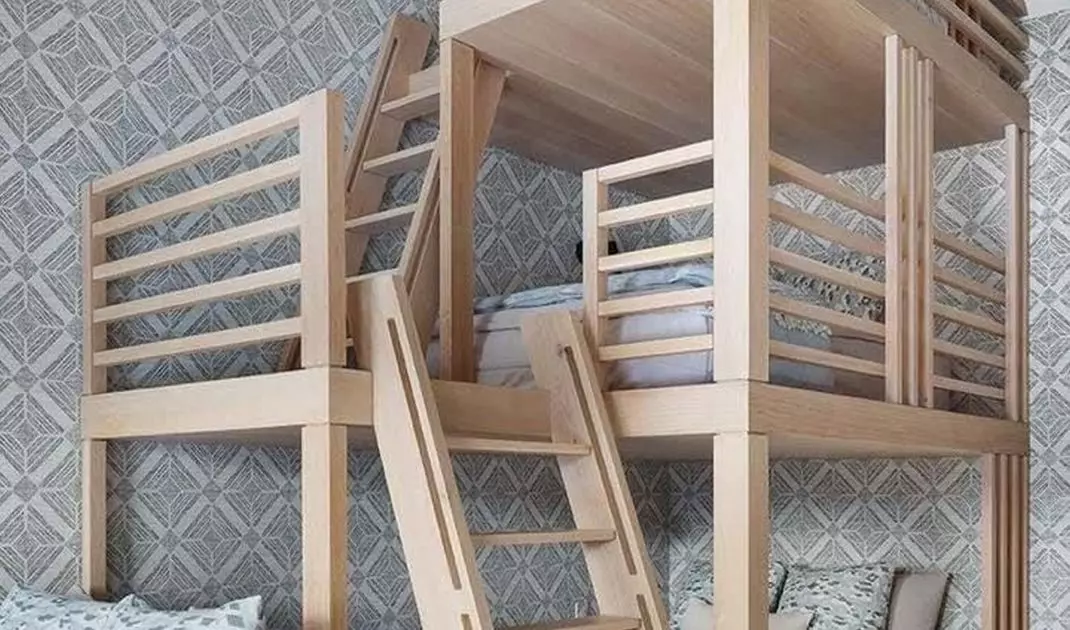 Children's bedroom in the attic