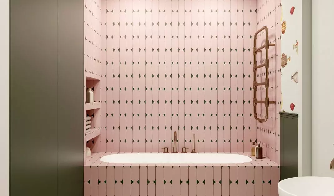 Łazienka w stylistyce modern retro