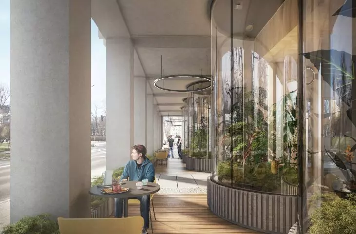 Adaptacja biurowca na akdemik w Poznaniu - proj. CDF Architekci