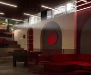Adaptacja biurowca na akdemik w Poznaniu - proj. CDF Architekci/DOT.interiors