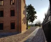 A rendering of the walls of Mieszko I's palatium in Poznan