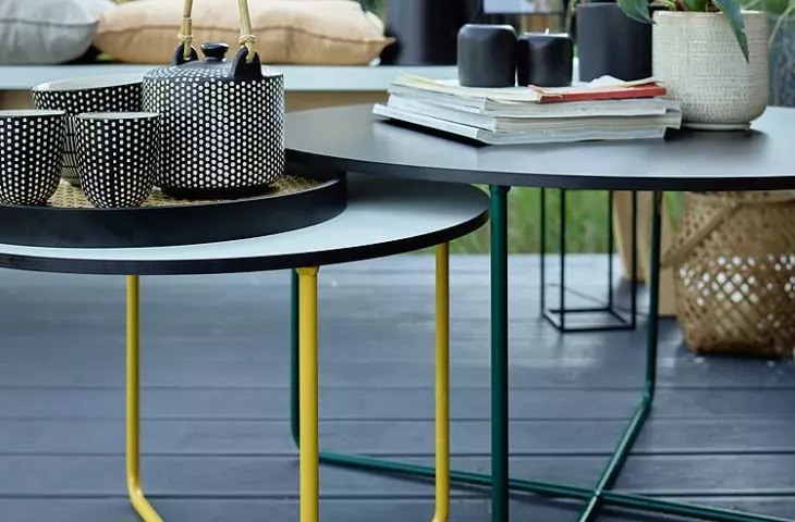 Mundi tables are a perfect duo both on the balcony and in the garden