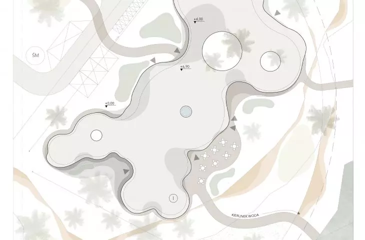 Morocco Cultural Center project, site development plan