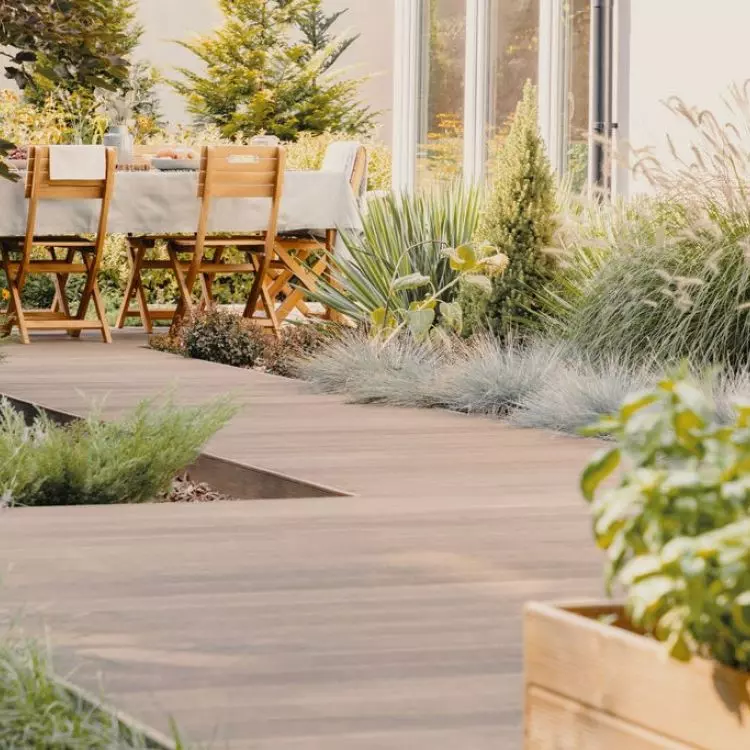 Wooden decking