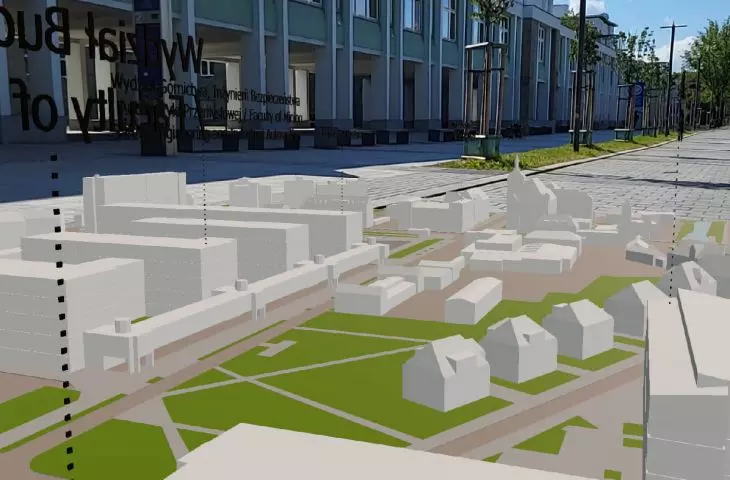  Academic campus of Silesian University of Technology in VR