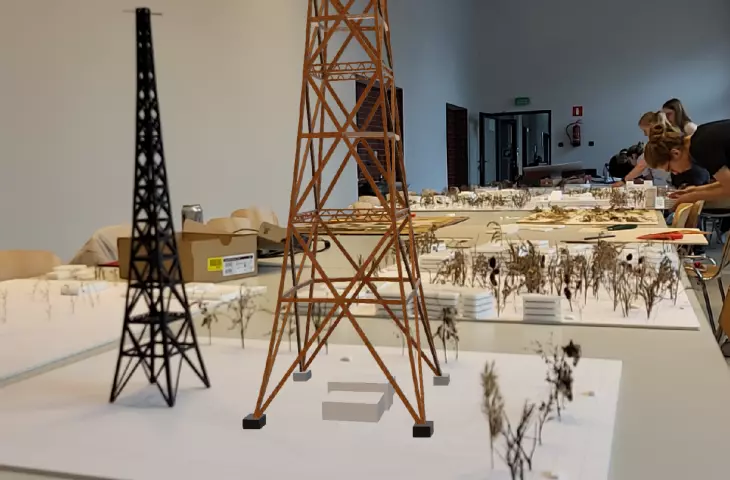 Radio station, physical model
