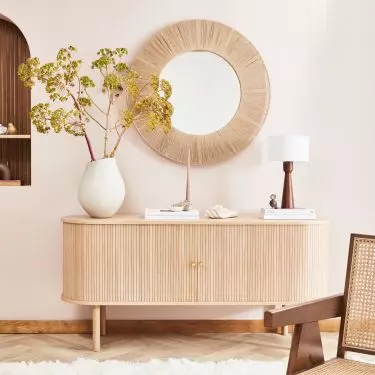 Natural accessories will warm up the interior 
