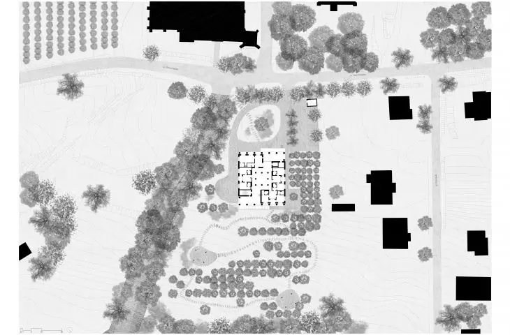 Projekt Domu wypoczynkowego w Sandomierzu, plan zagospodarowania terenu