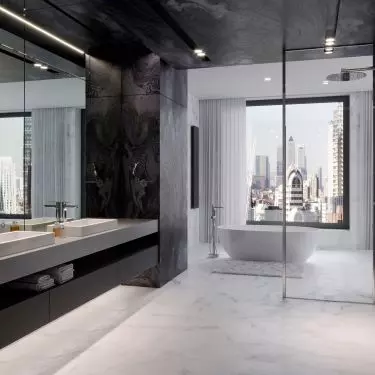 Open shower room