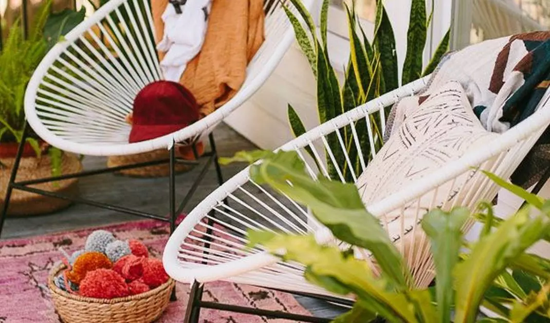 An armchair resembling an avocado fruit in form