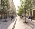Visualizations of changes on Krupnicza Street in Krakow