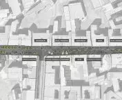Visualizations of changes on Krupnicza Street in Krakow