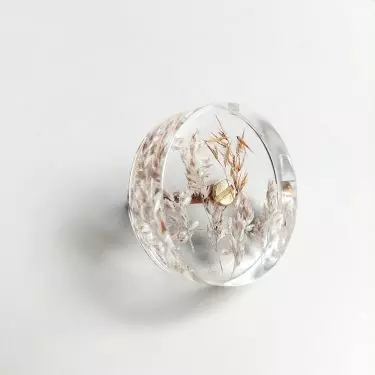 Round crystal knob