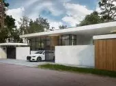 Minimalist house with flat roof near Wyszkow