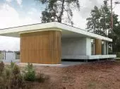 Minimalist house with flat roof near Wyszkow