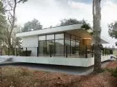 Minimalist house with flat roof near Wyszkow