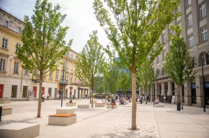 Five Corners Square - Warsaw, after reconstruction - VII 2022