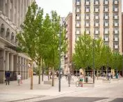 Plac Pięciu Rogów - Warszawa, po przebudowie - VII 2022