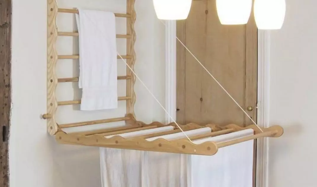 Wall-mounted hanging ladder