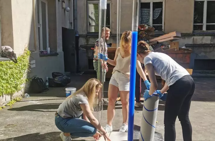 Instalacja Wodny Azyl, prototypowanie