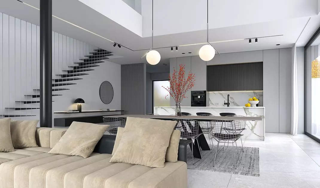 Author's 1 - dining room and kitchen