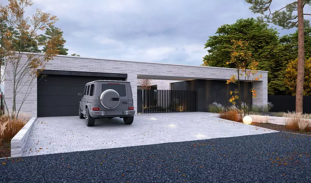 Dom z patio 1 - front