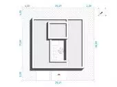 House with patio 1 - plot