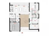 House with patio 1 - plan