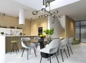  Terrace house 1 - dining room and kitchen