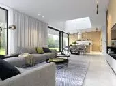  House with terrace 1 - living room and kitchen
