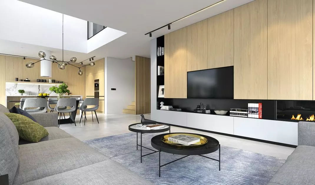  Dom z tarasem 1 - salon