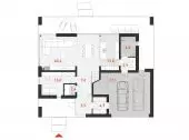  House with terrace 1 - first floor plan