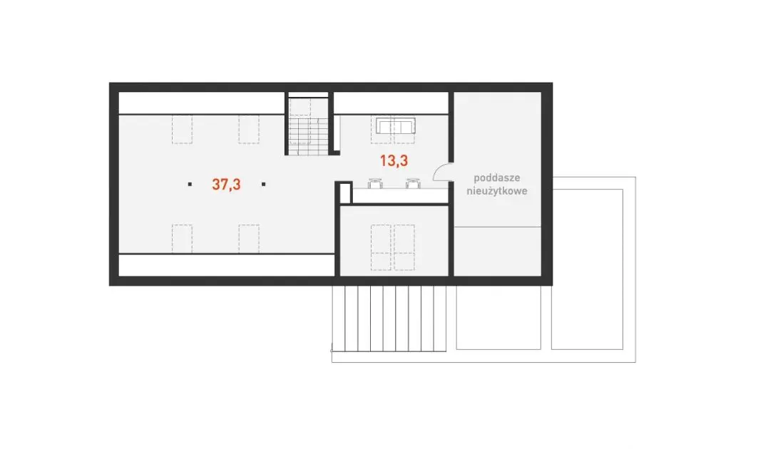 Rodzinny 4 – plan poddasza