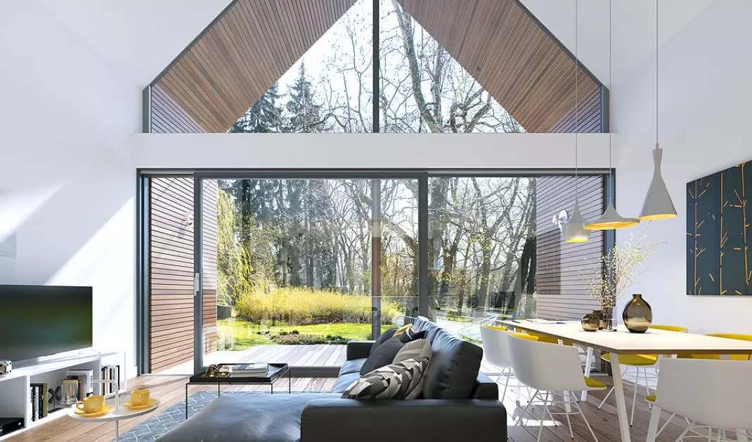 With an idea 3 - living room and terrace