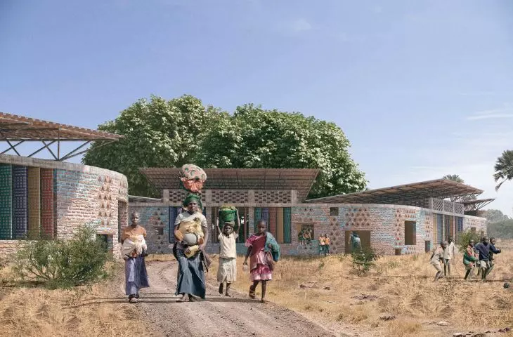 The design and implementation of a school in Ulyankulu, Tanzania, is the result of a collaboration between JEJU.studio and WayairFoundation