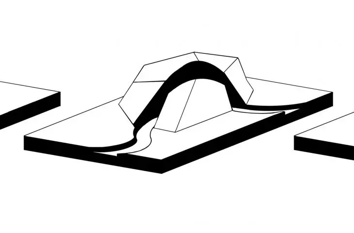 Volcano Visitors Centre project, schematic diagram of the facility's design