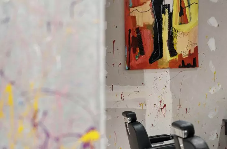 obraz Jana Sikory inspirowany twórczością Jeana-Michela Basquiata