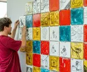 Mural installation process