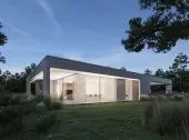 Projekt domu wtopiony w okolice