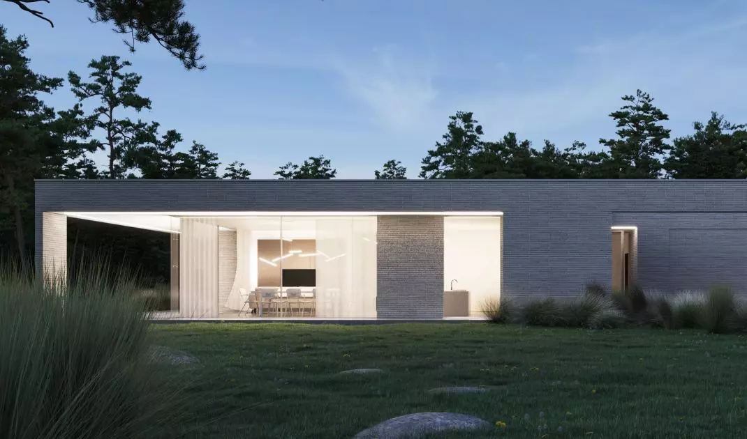 House design blended into the neighborhood