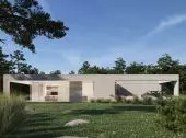 House design blended into the neighborhood