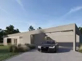 Projekt domu wtopiony w okolice