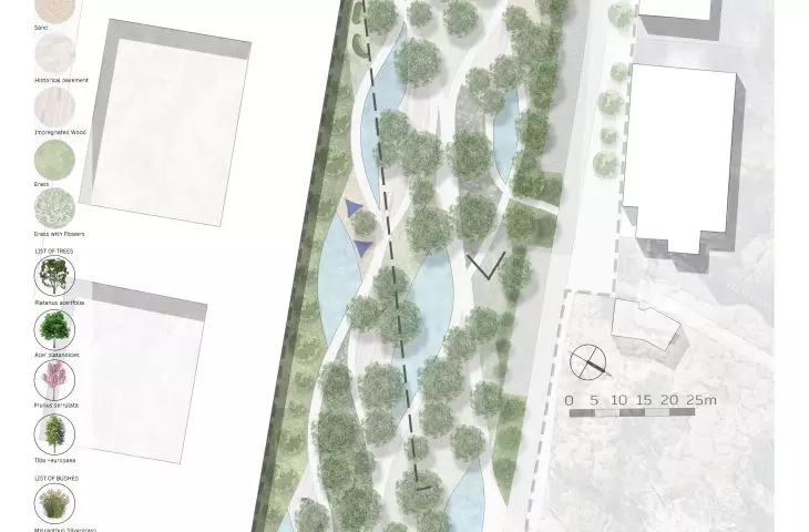 Plan of the proposed park