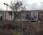 Site of former hospital after demolition and tree felling