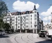 Northern frontage of Podgórna Street in Poznań, visualization