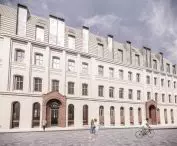 Senior center in the former municipal hospital on Szkolna Street in Poznan, visualization  