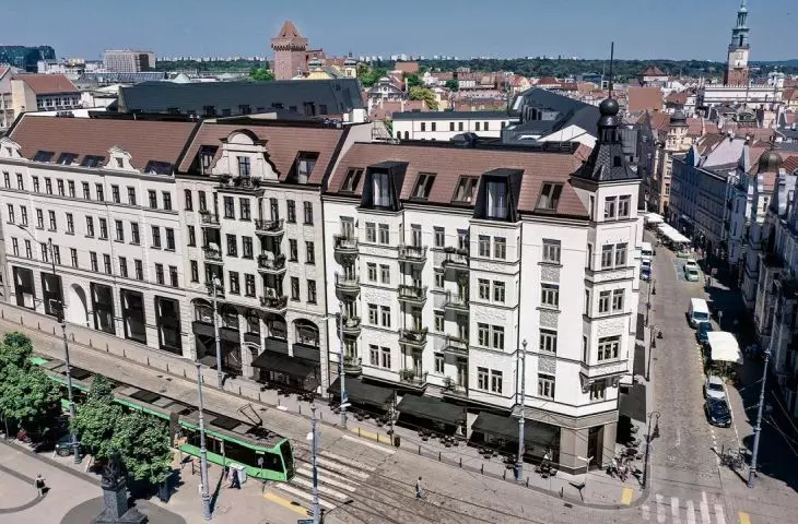 Northern frontage of Podgórna Street in Poznań, visualization  