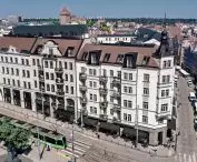 Northern frontage of Podgórna Street in Poznań, visualization  