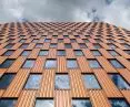 Trapezoidal sheet metal facade, office building Gdansk WAVE SKANSKA
