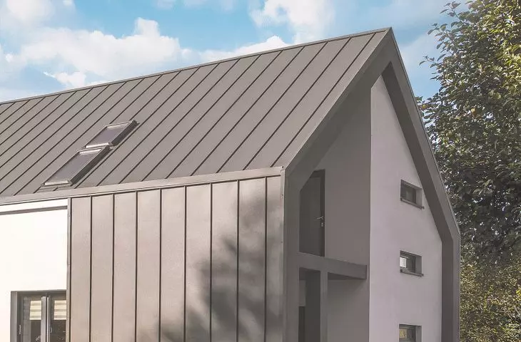 Panel dachowy na rąbek, kolor grafit